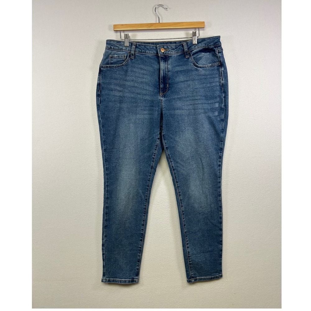 Casual Classic Sonoma Womens 16R Blue Skinny High Rise Stretch Denim Jeans